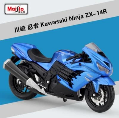 Maisto 1:18 Kawasaki 14R Motorcycle Bike Model New in Box 2 Colors - Image 1 of 4