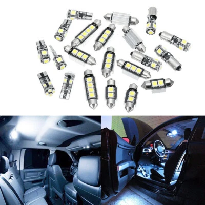 21x Car Interior LED Light Bulbs For Dome Map License Plate Lamp Accessories Kit - Image 1 of 4