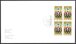 Canadá #B3 ULpb "SÍMBOLOS OLÍMPICOS" Nuevo 1974 Cubierta Bloque Edición - Imagen 1 de 2