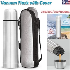 Frascos de vacío de doble pared termostato tapa abatible frasco aislante de agua fría y caliente - Imagen 1 de 15