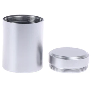 Silver Airtight Proof Container Aluminum Herb Stash Metal Sealed Can Tea Jar p9 - Picture 1 of 12