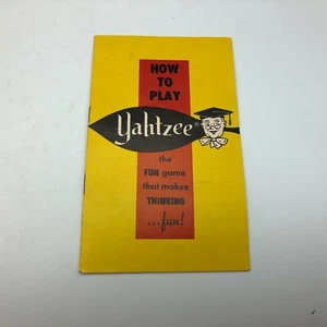 Vintage Original Yahtzee E.S. 1967 Lowe Regeln Broschüre für Würfelspiel W5 - Bild 1 von 12