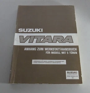 Manual de Taller Suplemento Suzuki Vitara Con 5 Puertas Stand 02/1991 - Imagen 1 de 2