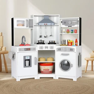Cocina de juegos Cocina infantil de madera Juego de juguetes de cocina incl. accesorios de juego - Imagen 1 de 12