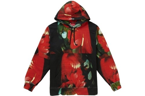 SUPREME NICO FELPA UNDERGROUND IN VELLUTO CON CAPPUCCIO GRANDE NUOVA L FW19