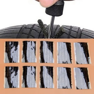 100x Car Bike Tyre Tubeless Seal Strips Plug Tire Puncture Repair Kit New - Picture 1 of 7