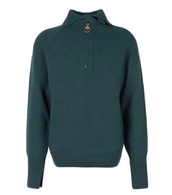 BARBOUR Cyclone Green 1/2 Zip Jumper Size Large New GENUINE RRP £169 #N7 - Image 1 of 4