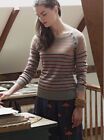 Anthropologie Rare "Gradated Stripes Pullover Sweater" by Sparrow, Size LARGE