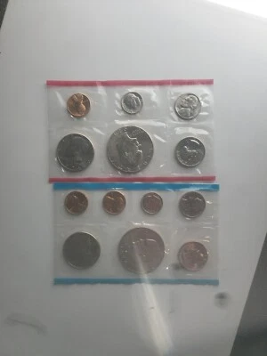 1974 U.S. Mint Uncirculated Set P,D & S (13Coin) 2 Eisenhower dollars - Image 1 of 4
