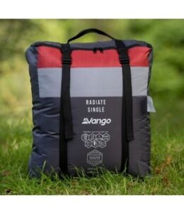 Vango Radiate RED Warm Single Square Sleeping Bag USB powered foot heat pad