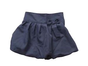 Eddie Bauer School Girls Pleated Skort with Bow Navy Side Zipper Size 6X - Picture 1 of 5