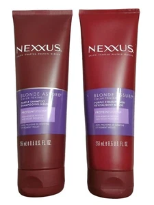 Nexxus Blonde Assure Color Toning Purple Conditioner & Shampoo Duo Set 8.5 oz - Picture 1 of 5
