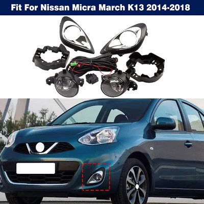 Arnés de interruptor de cubierta de luz antiniebla delantera izquierda derecha para Nissan March Micra 2013-2018 Foto 1 de 4