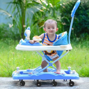 4 Stück Lauflernwagen Räder Kleinkind Reise Kinderwagen Drehrolle Zubehör - Bild 1 von 12