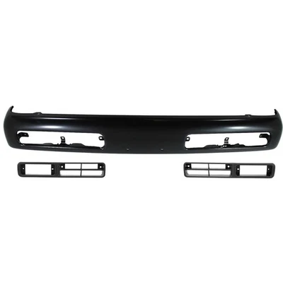 Front Bumper and Fog Light Trim Kit For 1996-1997 Nissan Pickup Steel Black - Изображение 1 из 4