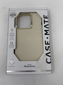 Funda Case-Mate Apple iPhone 15 Pro Compatible con MagSafe Suave Satinado Beige - Imagen 1 de 6