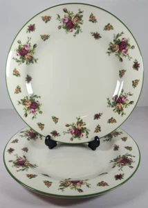 Set di 2 piatti Royal Albert Old Country Roses classici casual 10 1/2" usati in ottime condizioni - Foto 1 di 6