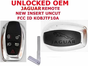 ORIGINAL UNLOCKED JAGUAR XJ 11-19 OEM SMART NEW UNCUT KEY REMOTE FOB KOBJTF10A - Picture 1 of 3