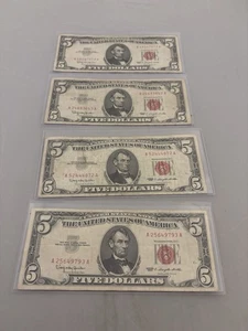 1963 Five Dollar Banknotes  - Picture 1 of 2