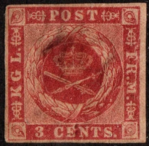 EAS_STAMPS US #1 DANÉS CON INDIES 4 MÁRGENES COLOR DESCOLORIDO SCV $210.00 - Imagen 1 de 1