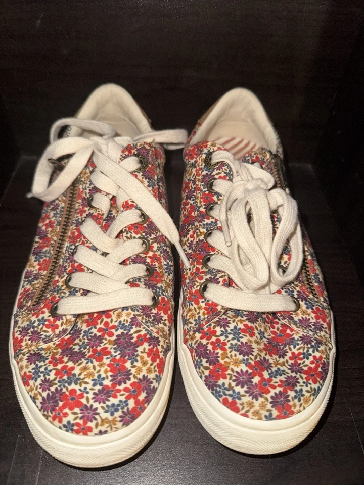 Zapatos Taos Floral Otoño Z-Soul Tenis Mujer Talla 7 Diseño Cremallera Acento Foto 1 de 4