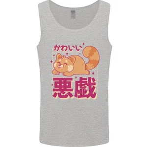 Kawaii Panda Rojo Japonés Bonito Chaleco Sin Mangas Para Hombre - Imagen 1 de 13