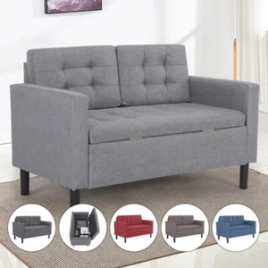 Mingone Sofa mit Stauraum Sessel Loungesessel Wohnzimmersofa Polstersofa Sofas - Bild 1 von 25