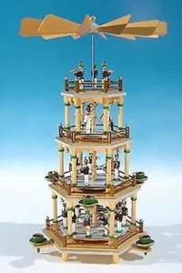 Bergmann-Pyramide Natural/4 Levels With Mountain Lift For 1850 Height Ca 13 13/ - Picture 1 of 1
