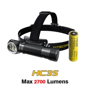 NiteCore HC35 2700 Lumens USB Rechargeable Headlamp Headlight - Picture 1 of 12