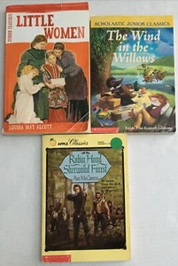 Lot of 3 Junior Classics The Wind in the Willows Little Women Robin Hood Books - Picture 1 of 4