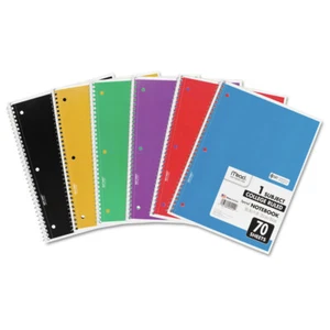 Mead 5512 (70) Sheets 1-Subject Medium/College Rule Spiral Notebook New - Picture 1 of 9