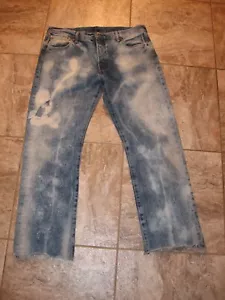 FREDDO!! Jeans Levis 501 uomo 36x32 28 blu pantalone denim sbiancato invecchiato - Foto 1 di 8