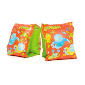 Zoggs Swim Arm Bands Zoggy Orange & Green with Characters Kids Swim Floats Pool - Picture 1 of 1