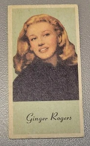 Peerless Engrav-o-tints Color Litho USA Ginger Rogers Unstamped 1950s Vintage - Picture 1 of 6