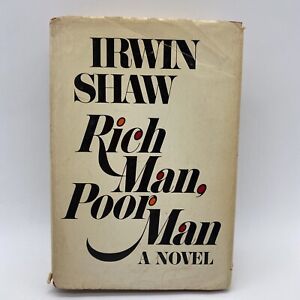 Rich Man, Poor Man by Irwin Shaw 1970 Hardcover with Dustjacket Book Club