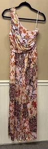 Mono Shein Vcay Estampado Floral Un Hombro Talla L 8-10 Nuevo con Etiquetas - Imagen 1 de 6