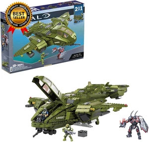 MEGA Halo Pelican Inbound Vehicle Halo Infinite Building Set with Master Chief C - Picture 1 of 12