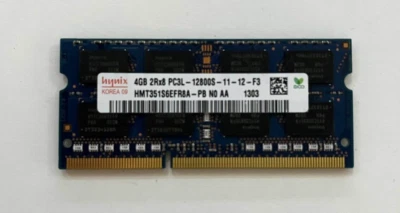 SK Hynix 4GB DDR3 2Rx8 PC3-12800S 204PIN Laptop RAM - Image 1 of 3