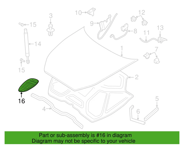 Genuine Jaguar XK8 XKR LH Hood Louvre Grille HJB6371AAXXX Foto 1 de 1