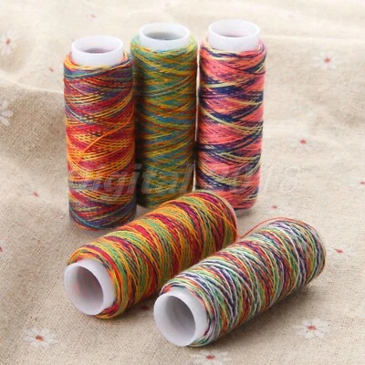 5x Embroidery Thread Overlocking String Stitching Crafts 110m for Sewing Machine - Image 1 of 4