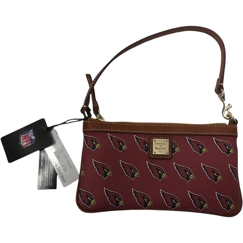 Arizona Cardinals NFL Dooney & Bourke 7 3/4” X 4 1/2” Logo Wristlet $108 Cover