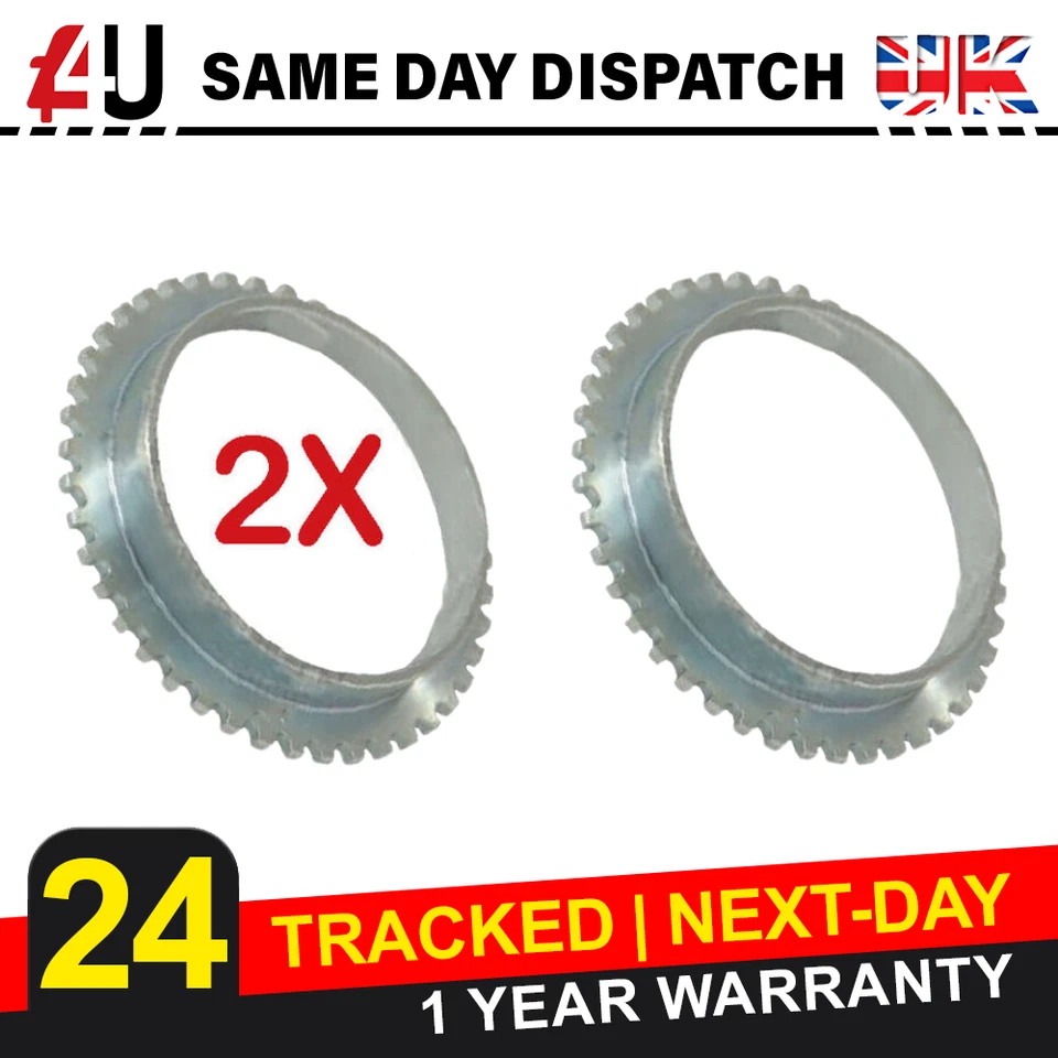 2X Anillo Reluctor ABS Frontal para Mitsubishi Lancer VII Outlander 43 Dientes Foto 1 de 4