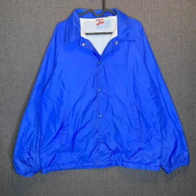 Athletic Works Windbreaker Jacket Men's Large Blue Snap Up Outdoor Casual  - Image 1 of 4