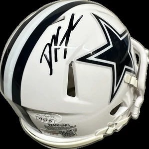 Deuce Vaughn Signed Dallas Speed White Mini Football Helmet (PIA/JSA) - Picture 1 of 2