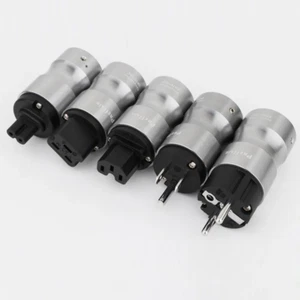 HI-End Rhodium Plated CRYO-156° US Plug IEC320 C19/C7/C15 AC Power Connector - Picture 1 of 5