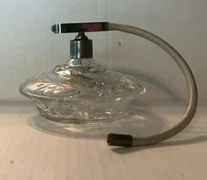 Art Deco Bleikristall Crystal Cut Glass Perfume Atomizer Western Germany - Picture 1 of 6