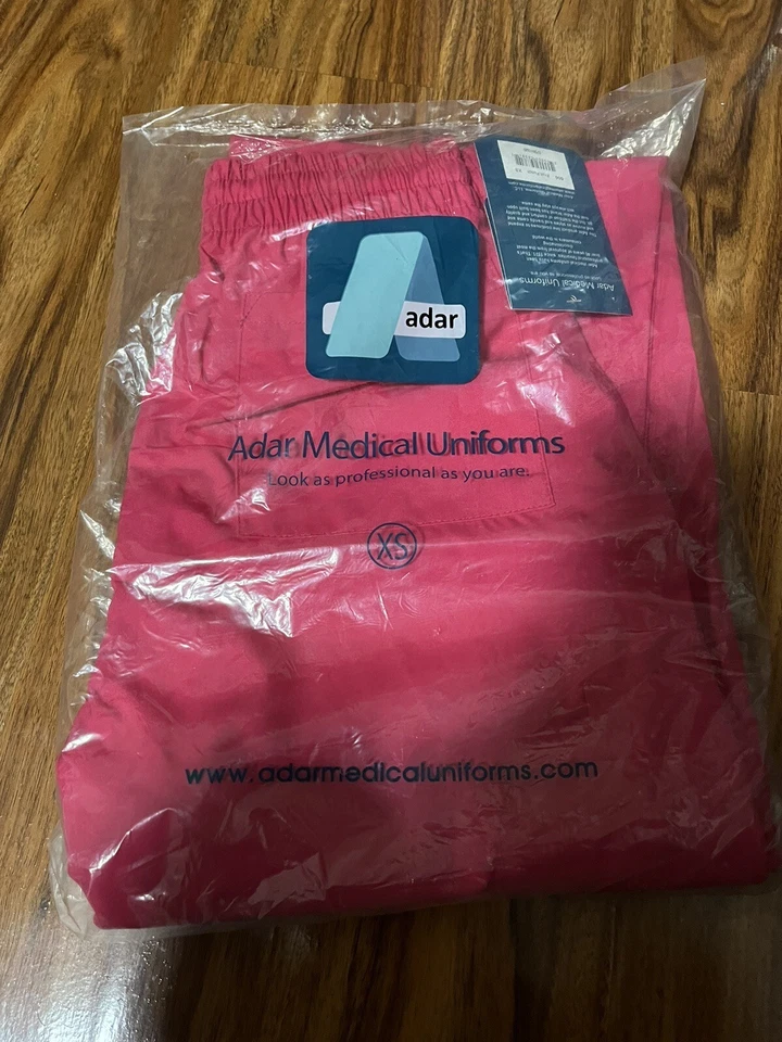 XSMALL Adar Униформа Multipocket Cargo Брюки Розовые Брюки Скрабы Низ НОВЫЕ - Изображение 1 из 1
