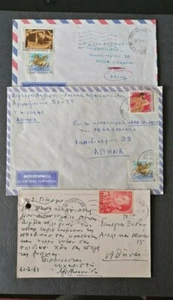 GREECE lot of 3 cover , Nice stamps - Picture 1 of 2