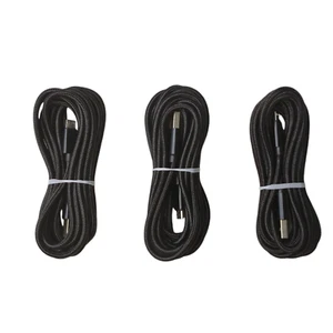 NEW 10ft Fast Braided Micro USB Cord 3 Pack - Picture 1 of 2