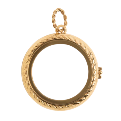 Medallón con bisagras Origami Owl dorado mediano Wonder Woman  Foto 1 de 2